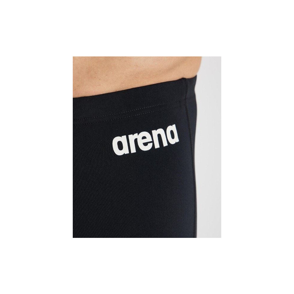 Arena (32) Team Men Swim Jammers Uv Protection Stretch Fit Athletic Swimsuit Black