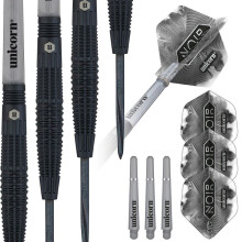 Unicorn Noir Style 2 Steel Tip Dart Set Superior Grip