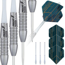 Unicorn Heritage Phase 5 Steel Tip Darts 95% Tungsten Classic Barrel for Consistent Control