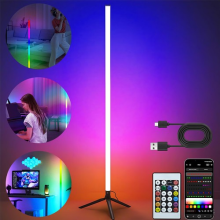 120cm Floor RGB LED Lamp Corner Light Standing Mood Remote 16 Colour Changing UK