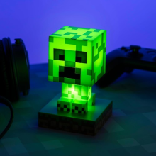 Minecraft Creeper Icon Light Kids Green Pixel Lamp Bedroom Night Light Gift