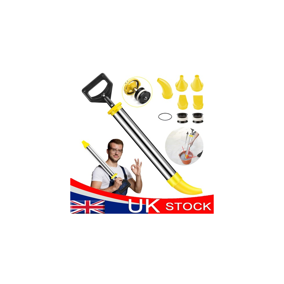 Mortar Gun For Brick Pointing Grouting Cement Lime Applicator Tool + 5 Nozzles 94029215
