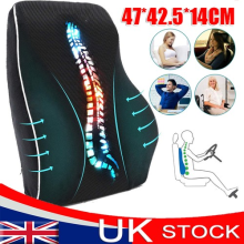 Lumbar Back Support Cushion Car Seat Wheelchair Office Chair Pillow Memory Foam