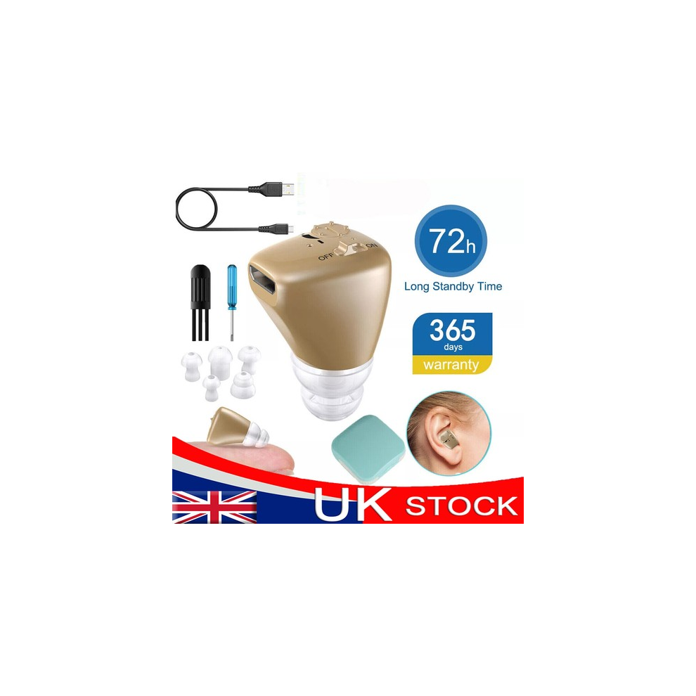 Mini Hearing Aids Digital Invisible In Ear Small Sound Voice Amplifier Enhancer