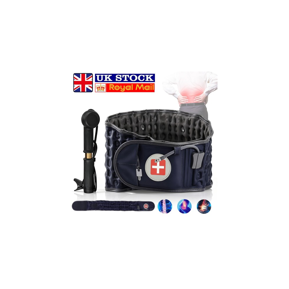 Decompression Back Belt Inflatable Lumbar Support For Lower Back Pain Relief Uk