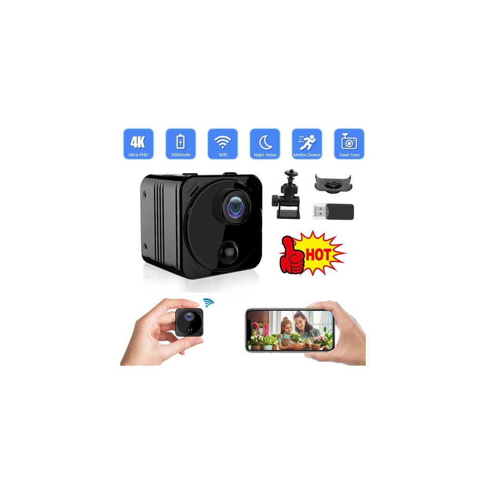 Mini Camera 4K Wifi Surveillance Camera With Ir Night Vision Motion Detection Uk 83695803