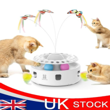 Cat Toys 3-in-1 Smart Interactive Electronic Kitten Toy, Fluttering Butterfly