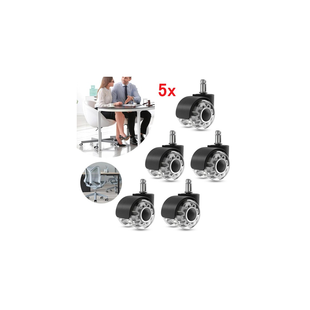 5Pcs Rotatable Casters For Home Office Chair Wheels Replacement Universal Wheel 75983581