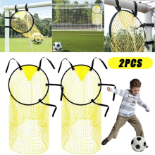 2x Football Target Net Soccer Target Goal Net Soccer Top Bins Goal Target Bags