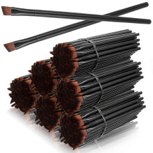 300PCS Disposable Angled Eyebrow Brushes, Bulk Brow Tint Brushes, Eye Shadow