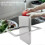 Built-in Flush Mount Kitchen Counter Top Trash Bin with Flap Lid Cover 4
