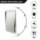 Built-in Flush Mount Kitchen Counter Top Trash Bin with Flap Lid Cover 6