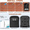 Key Box Wall Mounted Mini Key Safe Outdoor Key Box with Resettable 4-Digit Numeric Code Waterproof(Black) 6