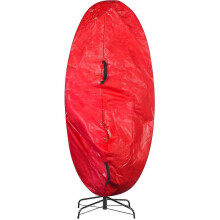 Upright Christmas Tree Bag - Zippered Cover with Handles and Cinch Cord for