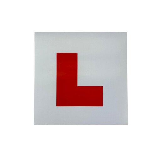 AA Magnetic L Plate White Pack of 2