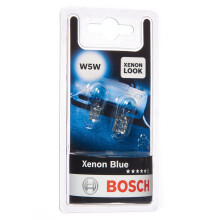 Bosch W5W (501) Xenon Blue Car Light Bulbs - 12 V 5 W W2,1x9,5d - 2 Bulbs