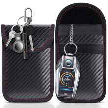 lanpard Faraday Pouch for car Keys, 2 Pack Faraday Bag, Key Signal Blocking Pouch, RFID Blocker for Keyless Entry Remote, Anti-Theft Remote Entry Key