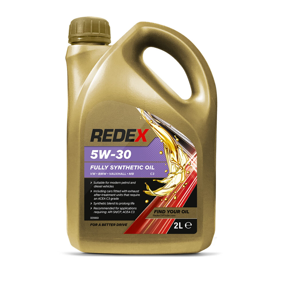Redex 5W-30 C3 Fully Synthetic Engine Oil For Bmw Vaux Mb, 2Litre 5004811000933