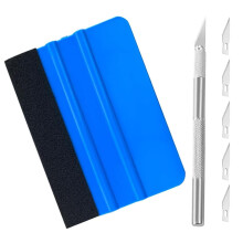 JOYVOX 7 Pcs Car Vinyl Wrap Tool Kit, Wallpaper Smoothing Tool Kit, Window Tint Application Kit with Squeegee, Felt Edge, Cutter