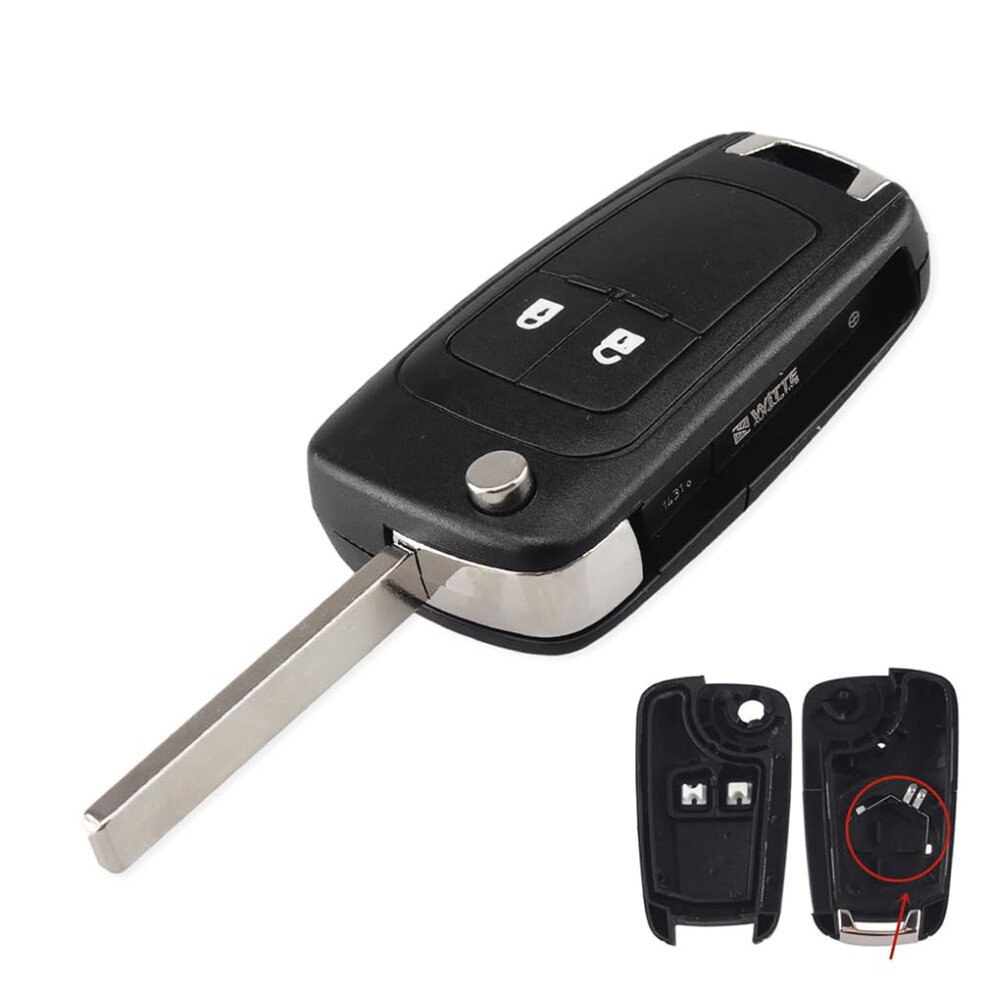 2 Buttons Vauxhall Key Fob Replacement For Opel Vauxhall Insignia Meriva Za 4169656406348