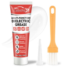 AstraVox Dielectric Grease, with A Brush, Silicone Grease for Electrical Connectors, Spark Plugs, O Rings, Automotive, Marine, Insulation Protection