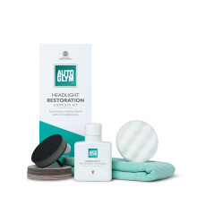 Autoglym Headlight Restoration Complete Kit, Quickly Restore Cloudy And Discoloured Headlights, Designed For Use With An Electric Drill, Includes San