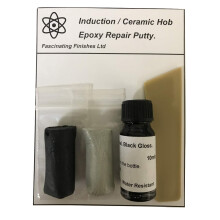 1 x Ceramic/Induction Hob Epoxy Repair Putty. Gloss Black. Ideal For