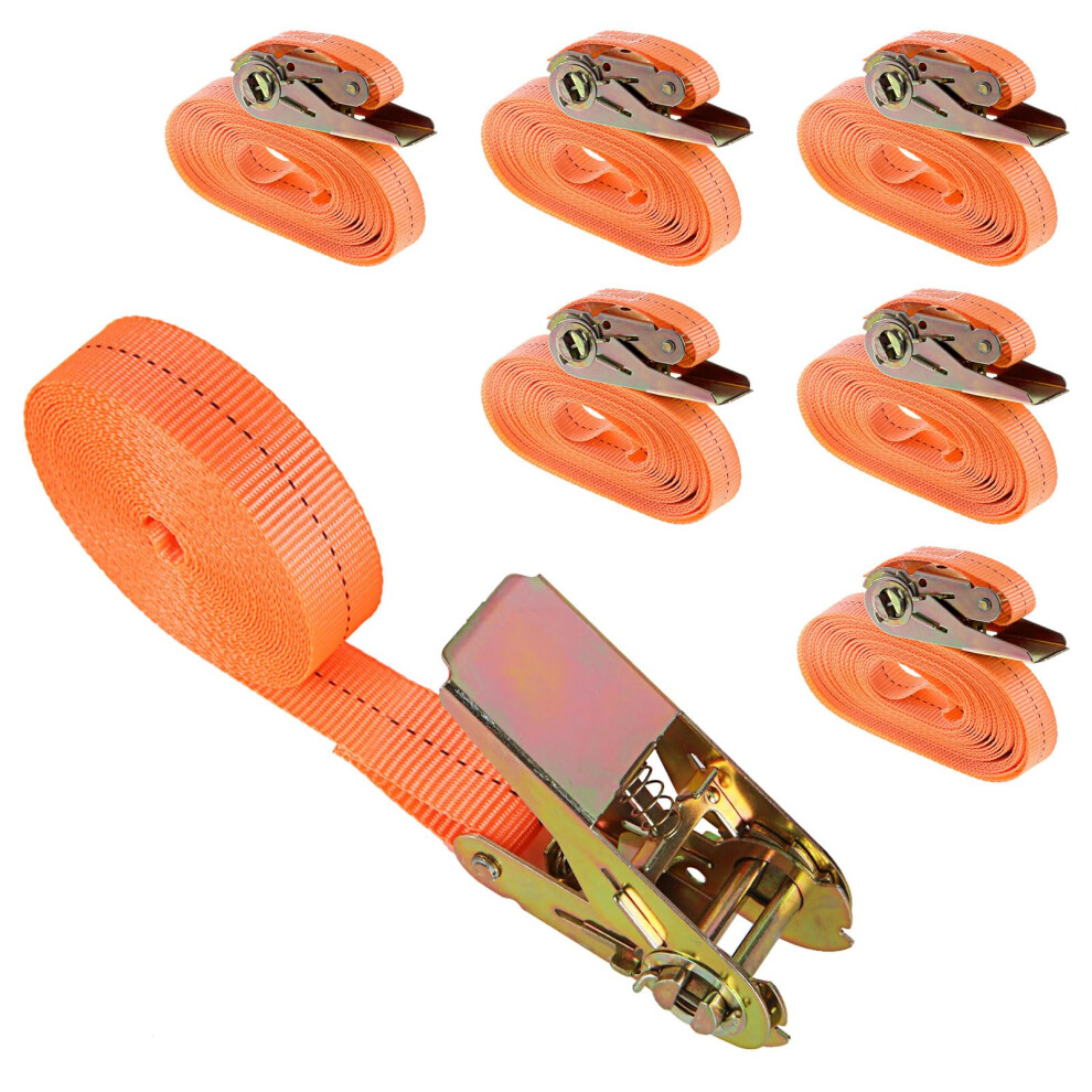 Aselected Heavy Duty Ratchet Straps, Cam Buckle Tie Down And Car Tensioning, Adj Orange 5005268194138