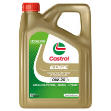 Castrol EDGE 0W-20 V 4L, Advanced Fully Synthetic Engine Oil, Meets ACEA C5 Spec