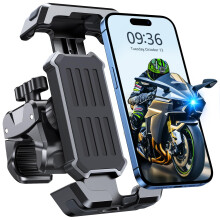 CIRYCASE Bike Phone Holder, [3s Install & Ultimate Anti-vibration] Motorcycle Phone Holder for Bike, 360 Rotatable & Upgraded Handlebar Clamp Bike M