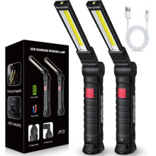 FIBRAVE LED Work Light Rechargeable, Fathers Day Dad Gifts Tool Gifts for Him Boyfriend Husband,LED Torch Grill Light Rechargeable Inspection Lamp wi
