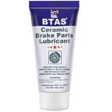 BTAS Brake Grease for Brake Parts Lubricant,Caliper Sliding Pin and Pad Lube,High Temp Synthetic Ceramic Silicone Grease 1oz
