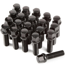 GAsupply 20pcs Ball Seat Alloy Wheel Bolts Extended Lug Bolts for Wheel Spacer | M14x1.5, 45mm Thread, 17mm Hex | Aftermarket Replacement Bolt Kit fo