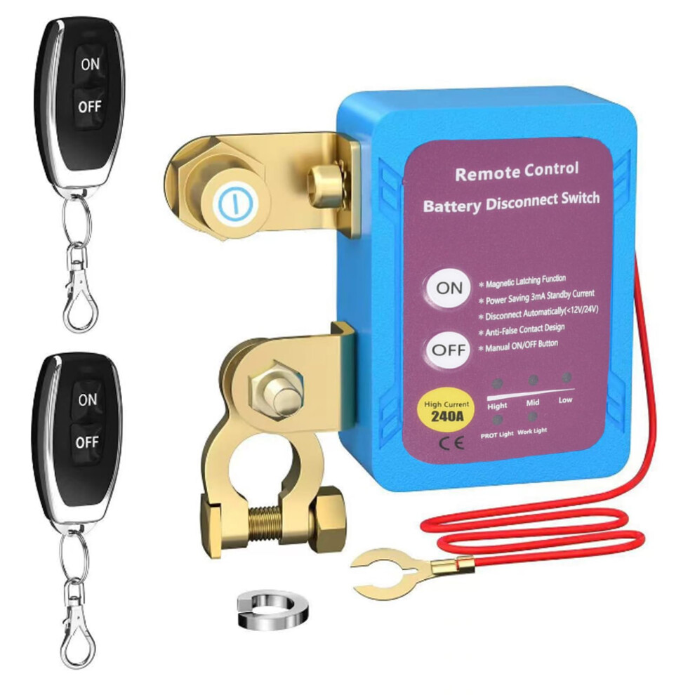 Wireless Remote Control Car Isolator Switch 12V 240A Battery Disconnect For 3762960123096