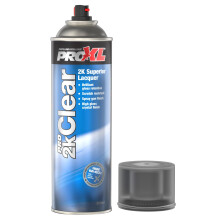 ProXL 2K Clear Coat Lacquer Spray - 500 ml | Crystal Clear, High Gloss Finish | Easy Apply | Scratch & Chemical Resistant | High Gloss Retention | Po