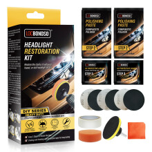 LOCBONDSO Car Headlight Restoration Kit, Headlamp Restoration Kit,Headlight Cleaner,Easy To Operate,Brings Headlights Back To Like New Condition