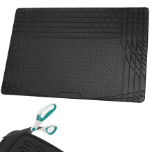 Nyxi Rubber Car Boot Mat Liner 120cm X 80cm Universal NonSlip DeepDish Heav