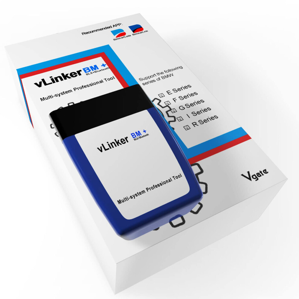 Vlinker Bm+ Bluetooth Obd2 Code Reader For Bmw/Mini, Bimmercode Obdii Orange 5008030461018