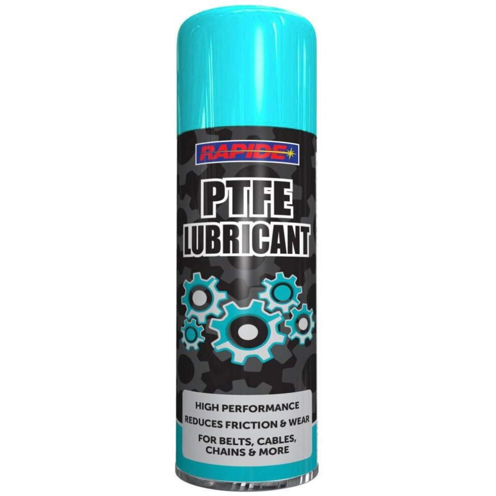 Rapide 300Ml Ptfe Grease Aerosol Spray Lubricant Can Chains Belts Cables Oi