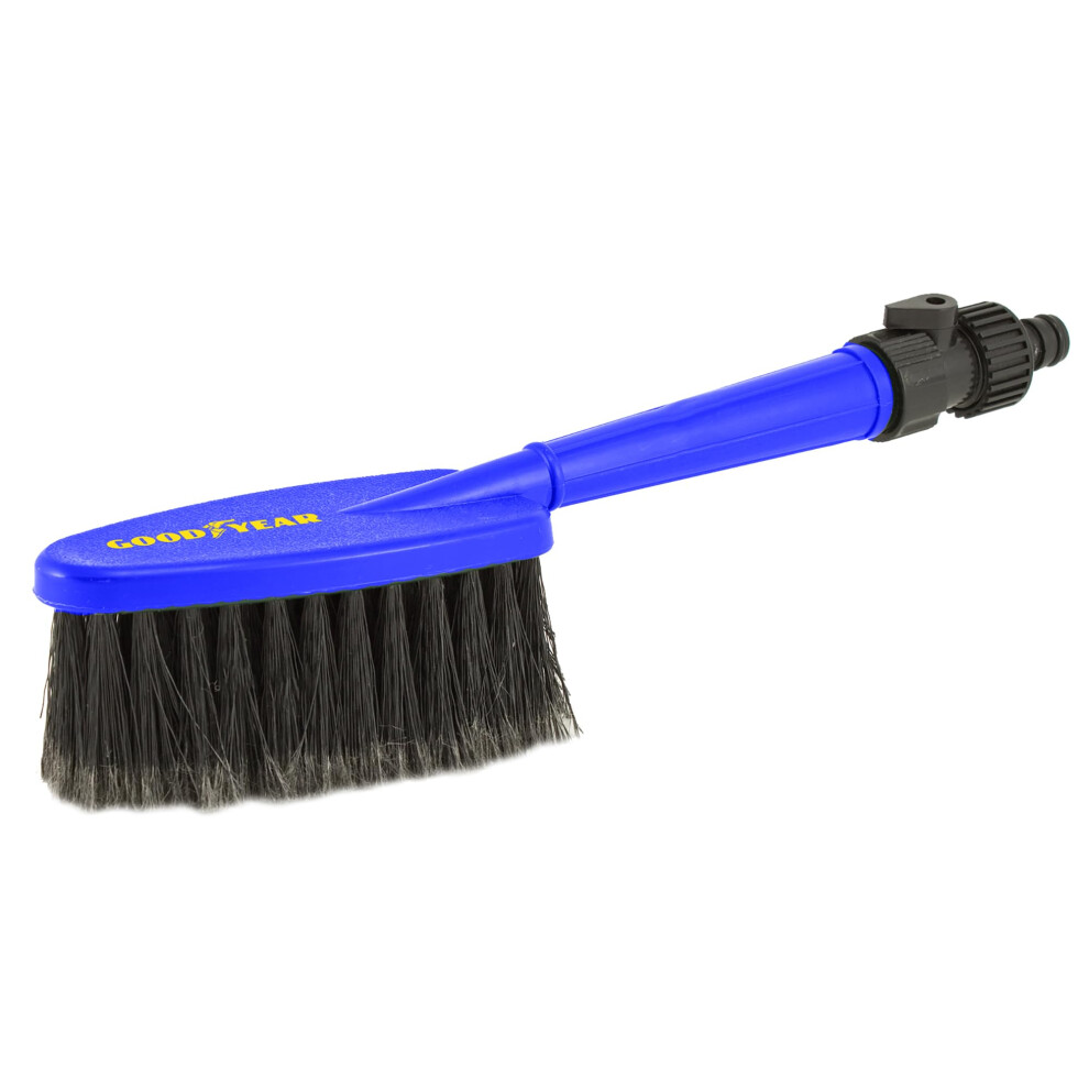 Goodyear Water Flow Brush With Switch Quick Connecter - Water Flow With Switch Quick Connecter | Size: 31 * 6.5Cm | Material: Pvc Bristle, Pp Brush P 5005021264481