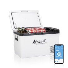Alpicool K25 25L Compressor Car Fridge Freezer, DC 12v Camping Refrigerator, Portable Mini Cool Box for TruckCampervanRVBoat, -20 to 20