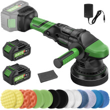 Ginour Cordless Car Polisher for Car Detailing, 900W Brushless Dual