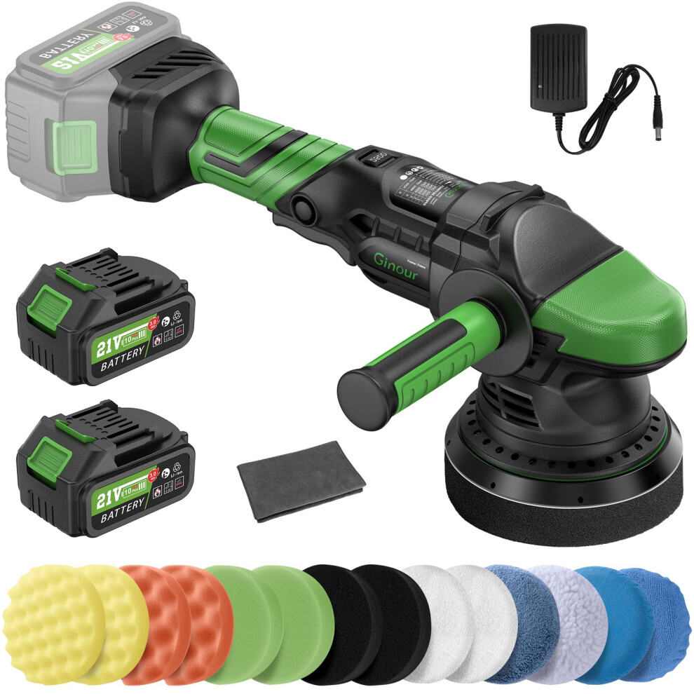Ginour Cordless Car Polisher For Car Detailing, 900W Brushless Dual 5007511566877