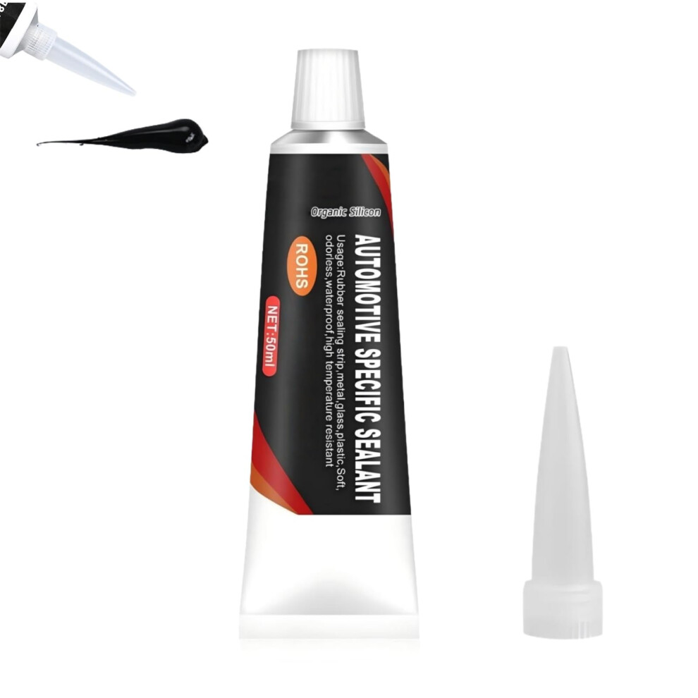 50Ml Windscreen Sealant,Waterproof Glue,Car Door Seal Glue, Black 5000565578759