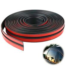 Hugwish 4m Car Window Sunroof Rubber Seal Tape Universal Fit for Car Windshield and Windscreens