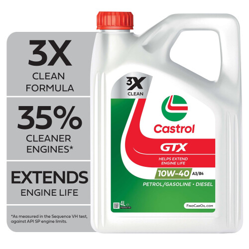 Castrol Castrol GTX 10W-40 A3/B4 Engine Oil 4L