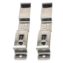 2 x Trailer Number Plate Clips Holders Spring Loaded Stainless Steel LMX1867 by NANDEYIBI
