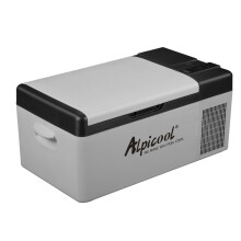 Alpicool EC15 15L Compressor Car Fridge Freezer, DC 12v Camping Refrigerator, Portable Mini Cool Box for TruckCampervanRVBoat, -20 to 20, Rechargea