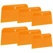 6 Pcs Automotive Body Fillers Body Filler Spreaders 4, 5, 6 Inch Auto Body Spreader Hard Plastic Auto Spreader for Applying Fillers Putties Glazes
