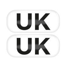 Tek Automotive UK Car Stickers for Europe Magnetic Twin Pack | Legal